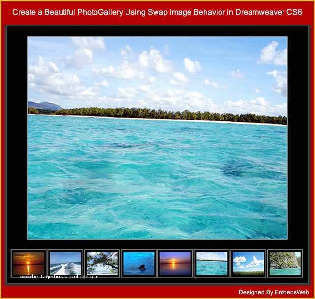 Dreamweaver Photo Gallery Templates Free Of Create A Beautiful Gallery Using Swap Image Behavior