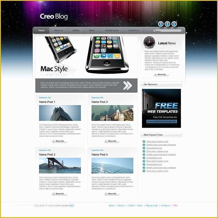 Dreamweaver Photo Gallery Templates Free Of Free Dreamweaver Website Templates for Mac