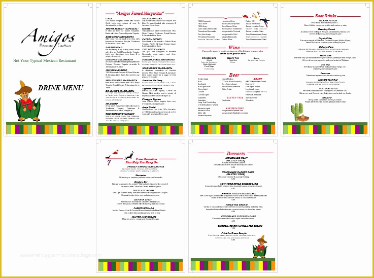 Drink Menu Template Free Of 5 attractive Drink Menu Templates for Your Bar Business