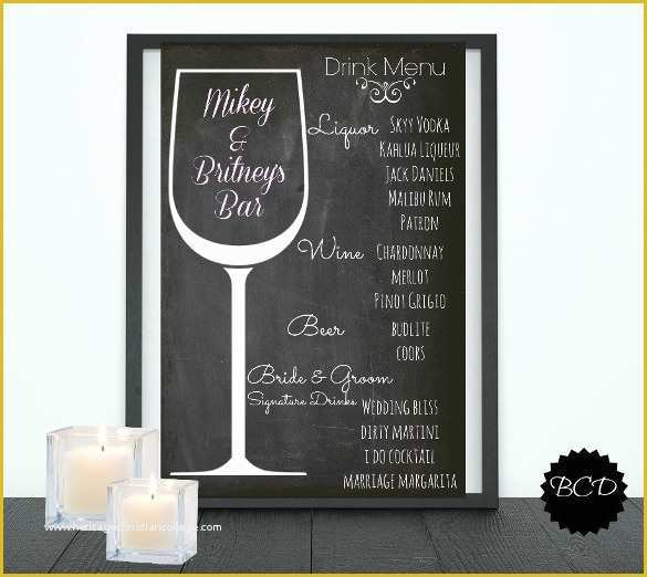 Drink Menu Template Free Of Drink Menu Templates – 30 Free Psd Eps Documents