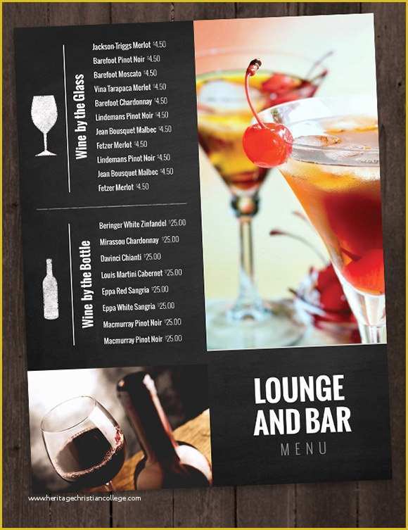 Drink Menu Template Free Of Drink Menu Templates – 30 Free Psd Eps Documents