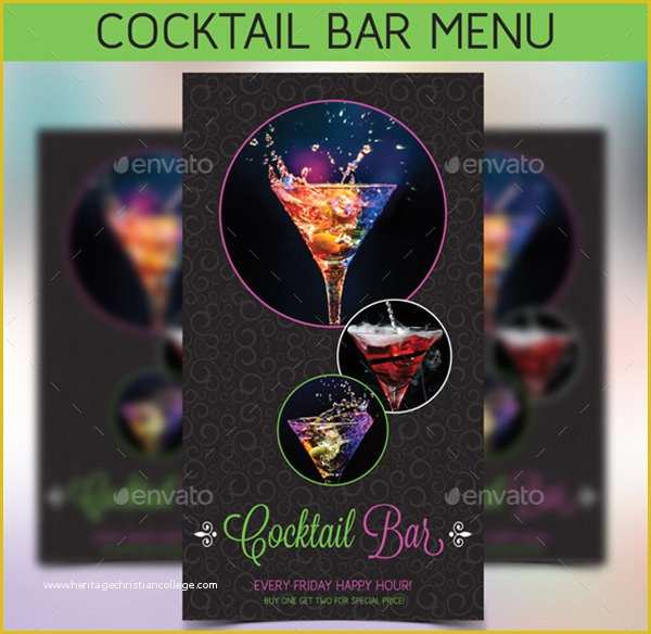 Drinks Menu Template Free Download