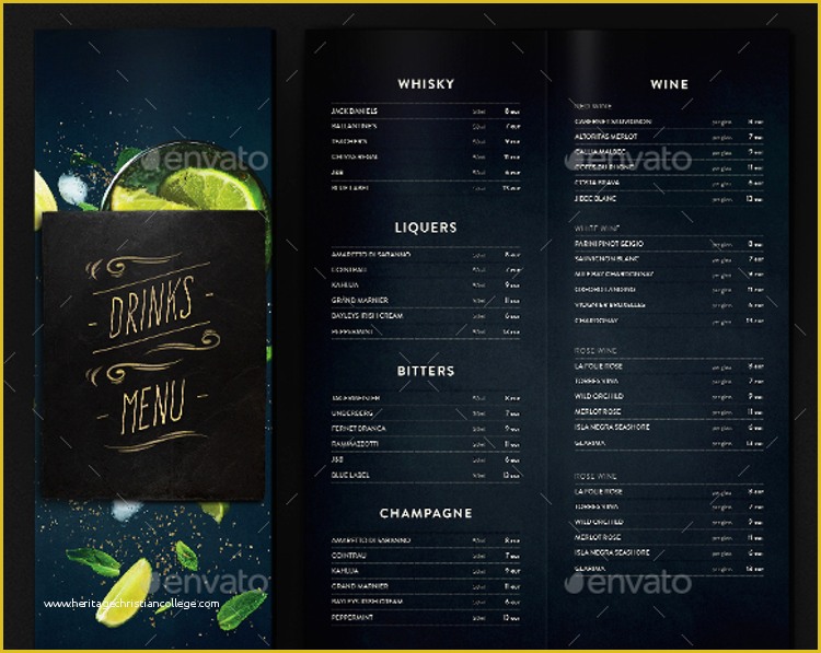 Drinks Menu Template Free Download Of 35 Free Menu Templates Pdf Word Documents Download