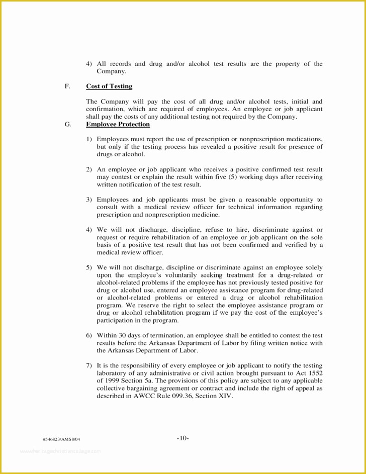 Drug Free Workplace Policy Template Of Sample Drug and Alcohol Policy Free Download