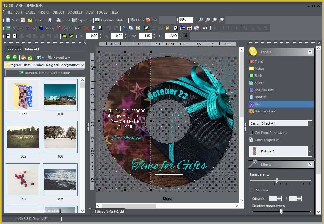 Dvd Design Templates Free Download Of Cd Dvd Label Maker software for Windows Cd Label Designer