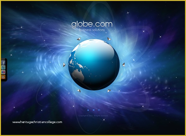 Dynamic Flash Website Templates Free Download Of Business Globe Dynamic Flash Template On Behance