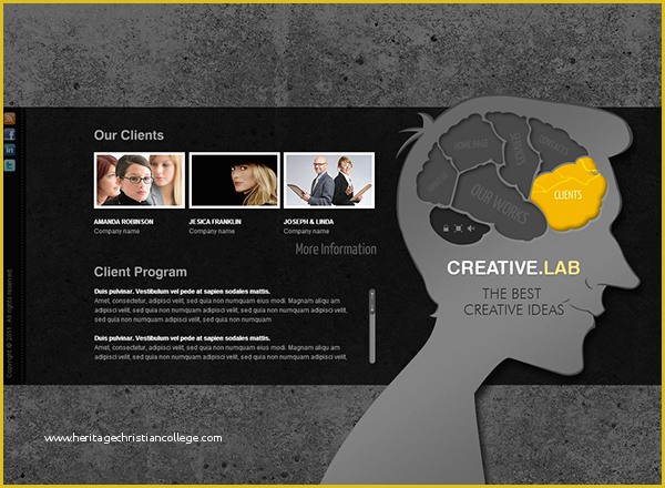 Dynamic Flash Website Templates Free Download Of Creative Lab Dynamic Flash Template On Behance
