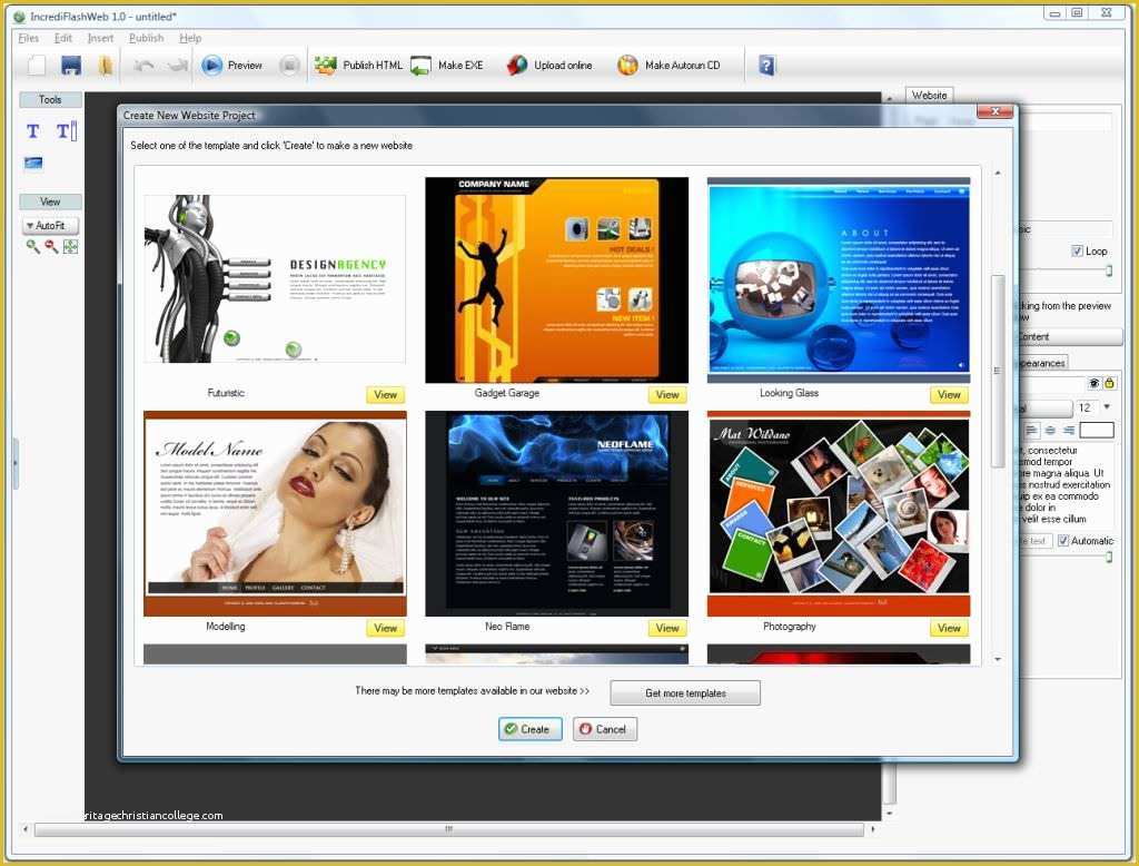 Dynamic Flash Website Templates Free Download Of Incrediflash Website Template and Screenshots