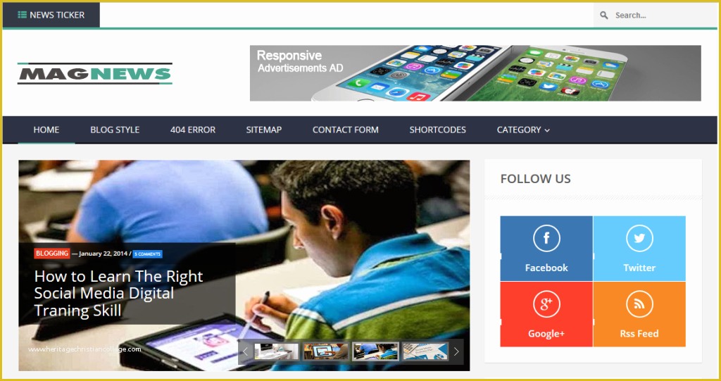 Dynamic Responsive Website Templates Free Download Of Download Magnews Responsive Premium Blogger Template