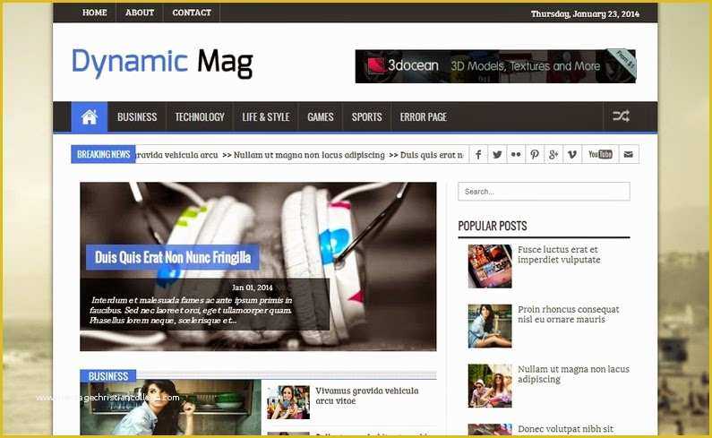 Dynamic Responsive Website Templates Free Download Of Dynamic Mag Responsive Blogger Template Blogger Templates