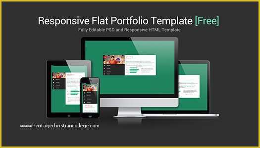 Dynamic Responsive Website Templates Free Download Of Flat & Responsive Portfolio Web Site Template [free