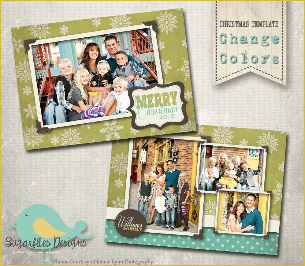 E Christmas Card Templates Free Of Christmas Card Photoshop Template Family Christmas Card 075