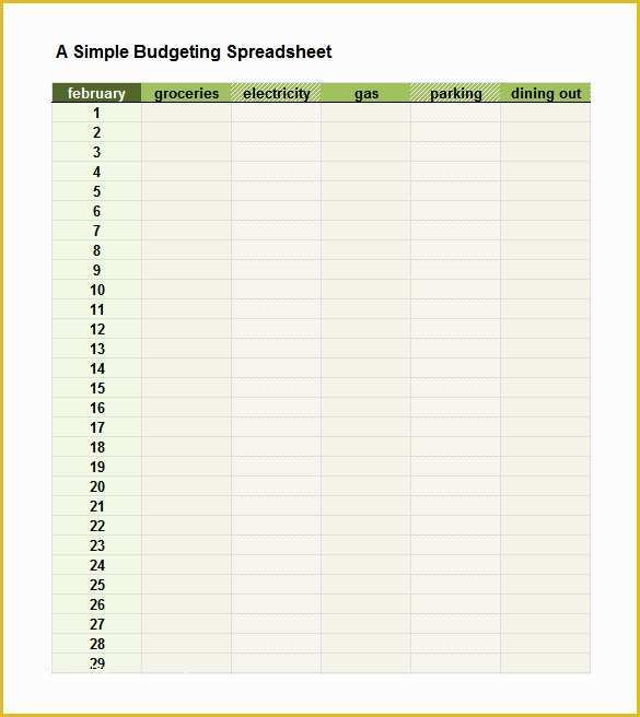 Easy Budget Spreadsheet Template Free Of Excel Bud Template 25 Free Excel Documents Download