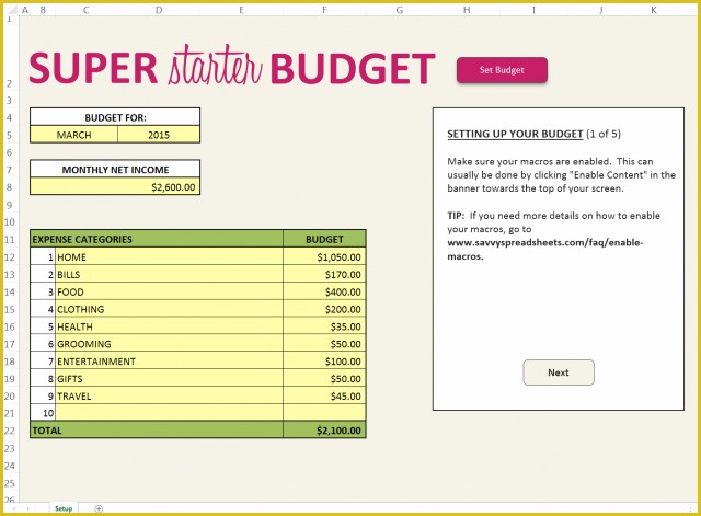 Easy Budget Spreadsheet Template Free Of Free Bud Template that is Super Easy