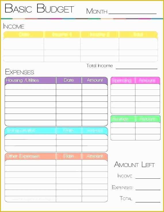 Easy Budget Spreadsheet Template Free Of Simple Weekly Bud Template