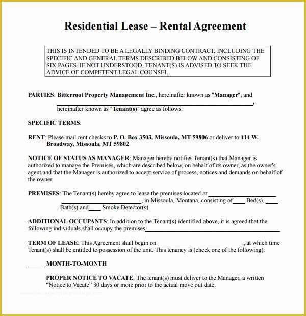Easy Free Rental Agreement Template Of 10 Simple Rental Agreement Templates Download for Free