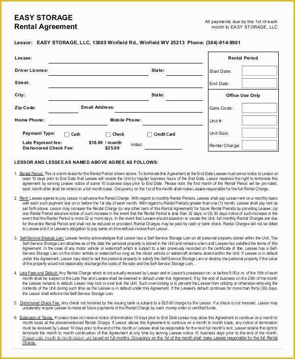 Easy Free Rental Agreement Template Of 42 Simple Rental Agreement Templates Pdf Word