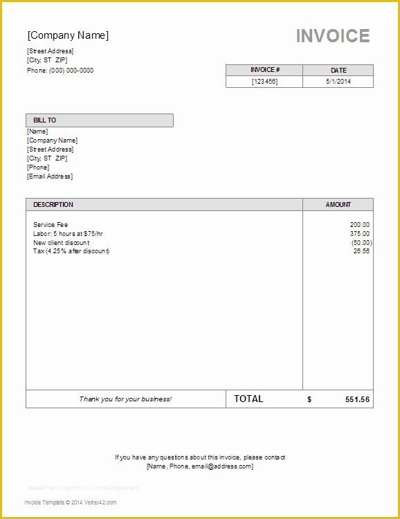 Easy Invoice Template Free Of 10 Simple Invoice Templates Every Freelancer Should Use