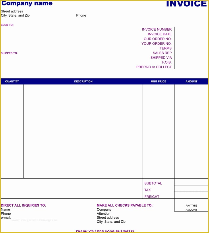 Easy Invoice Template Free Of Easy Invoice Template Invitation Template