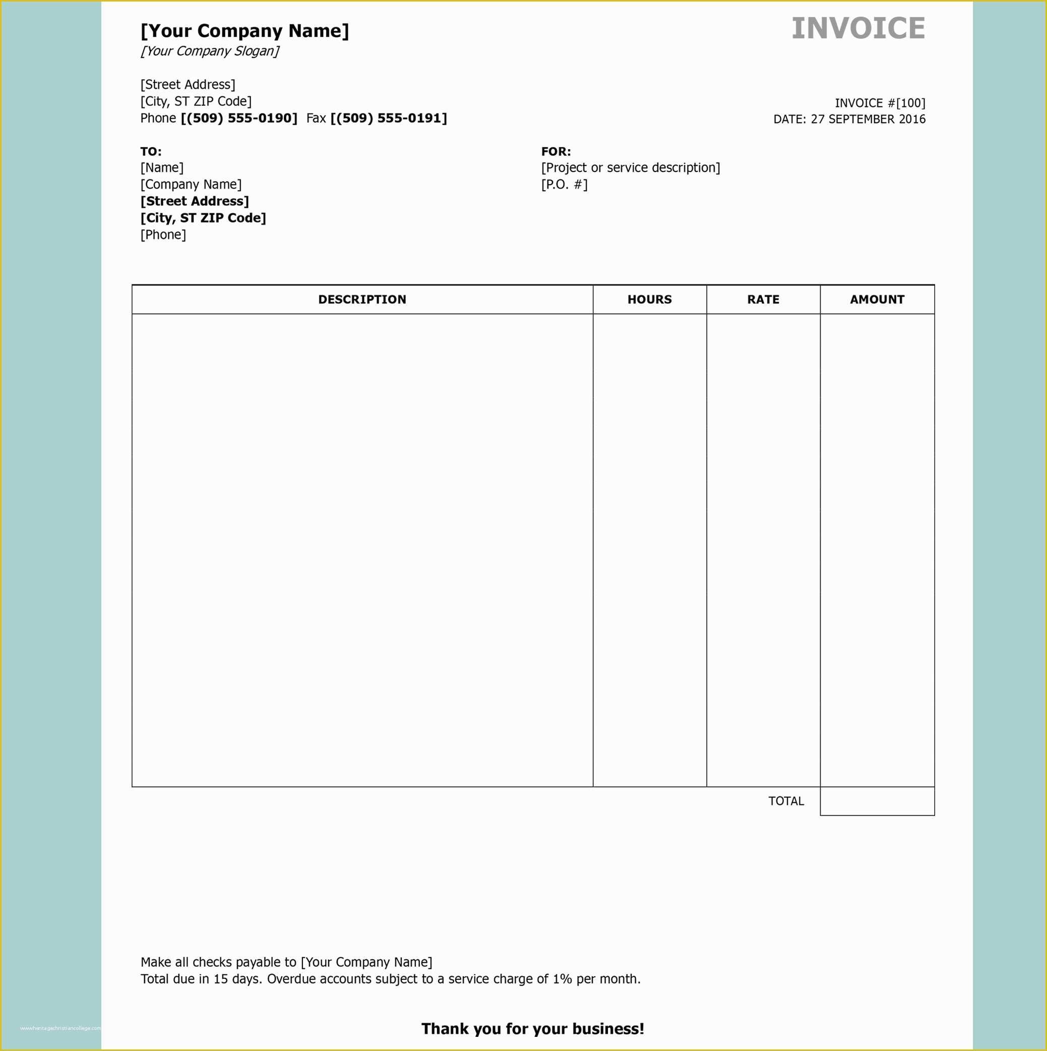 Easy Invoice Template Free Of Free Invoice Templates by Invoiceberry the Grid System