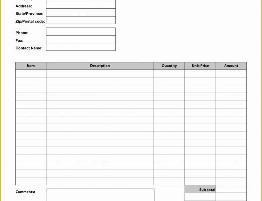Easy Invoice Template Free Of Free Printable Invoice Template Uk