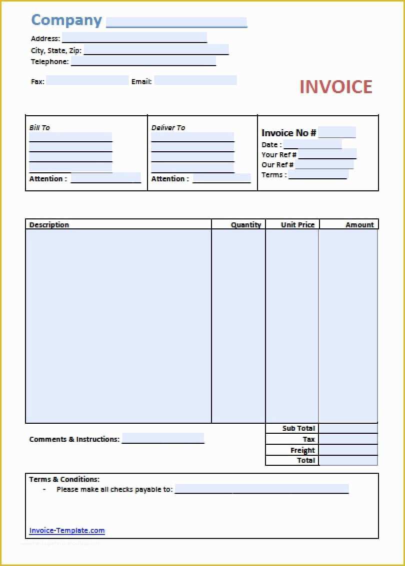 Easy Invoice Template Free Of Free Simple Basic Invoice Template Excel Pdf