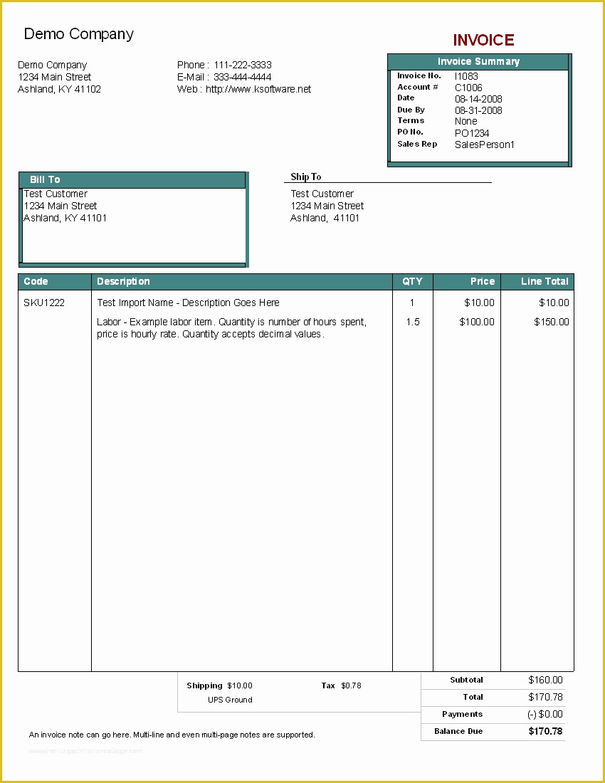 Easy Invoice Template Free Of Simple Invoice Template Invitation Template