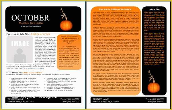 Easy Newsletter Templates Free Of Worddraw Free Halloween Newsletter Templates