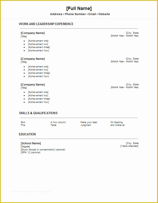 Easy Resume Template Free Of Free Your Resume Simple Pro Free Resume Download