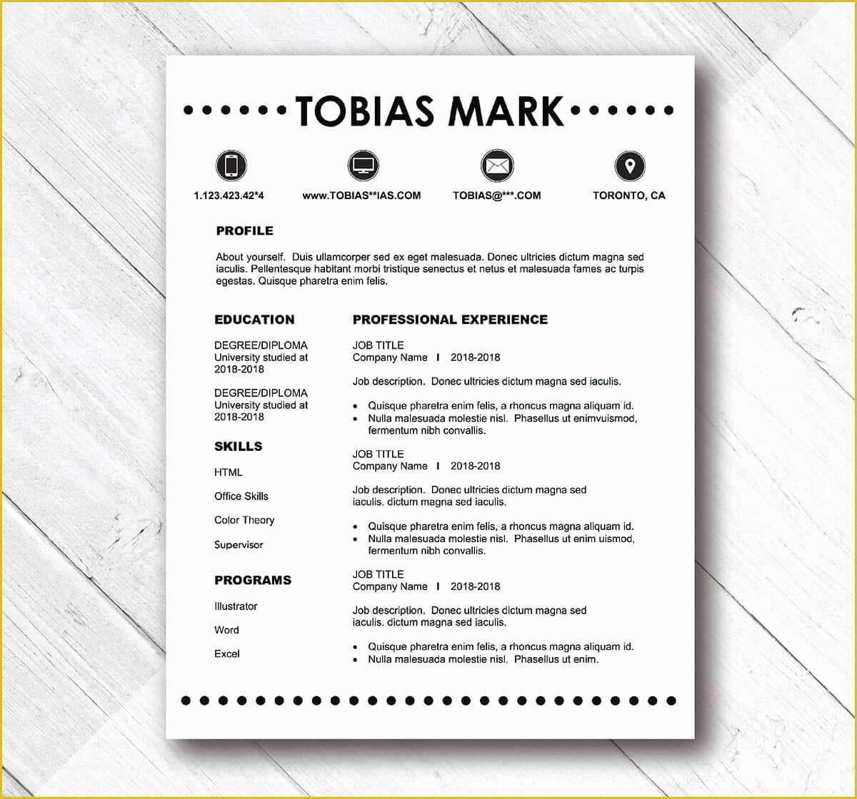 Easy Resume Template Free Of Simple Resume Templates 15 Examples to Download & Use now