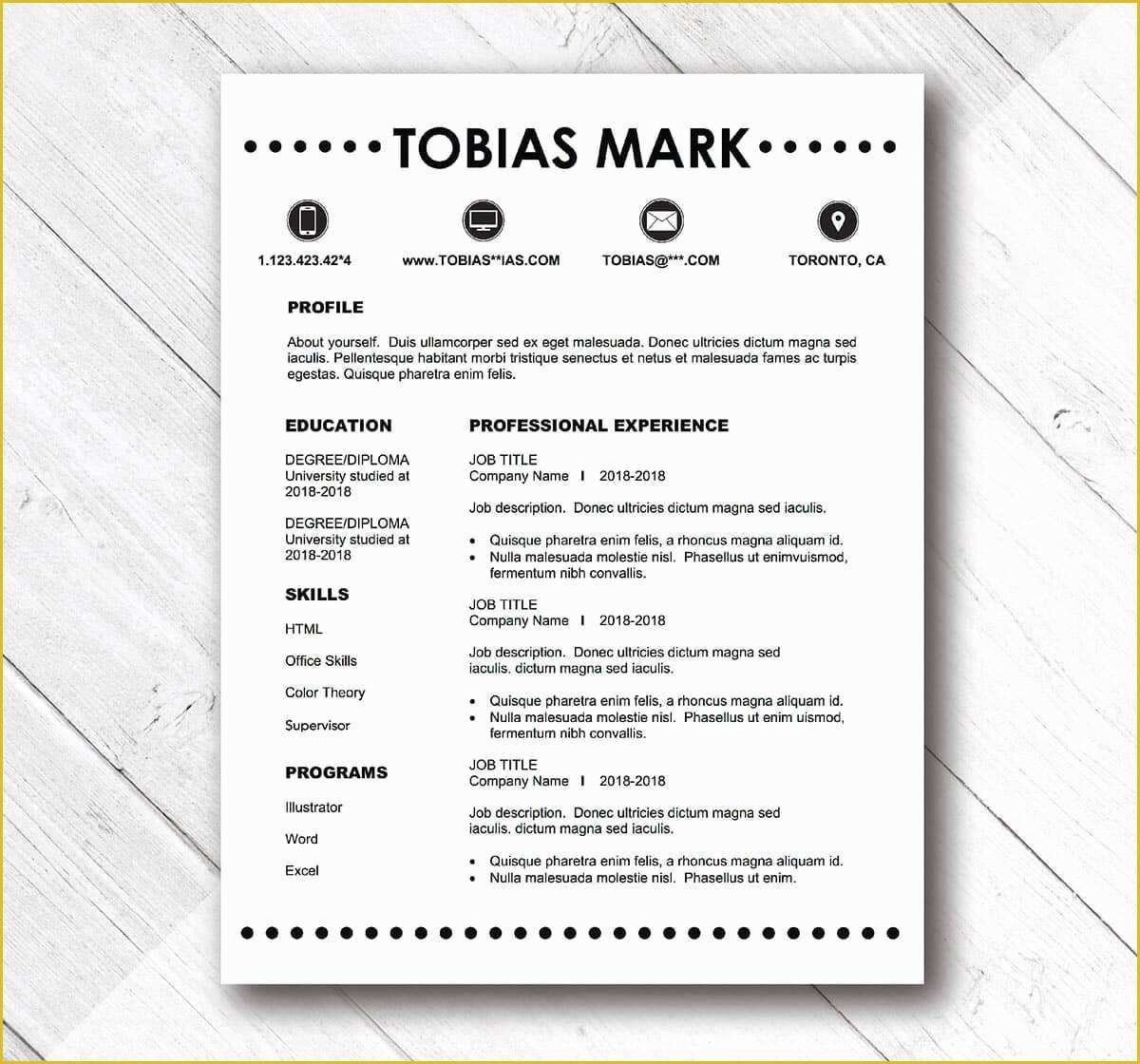 Easy Resume Template Free Of Simple Resume Templates 15 Examples to Download &amp; Use now