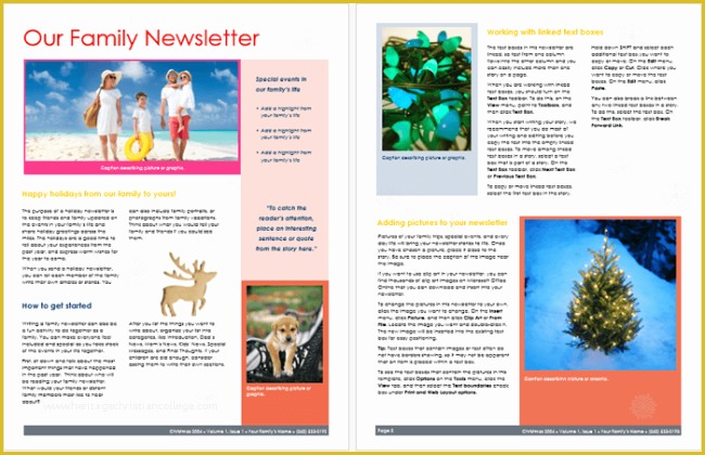 Easy to Use Newsletter Templates Free Of Family Newsletter Template 3 Printable Layouts