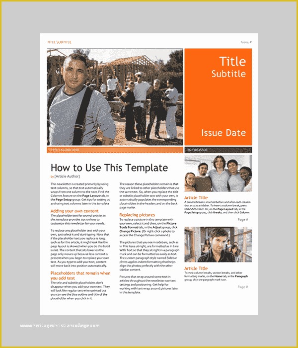 Easy to Use Newsletter Templates Free Of Word Newsletter Template – 31 Free Printable Microsoft