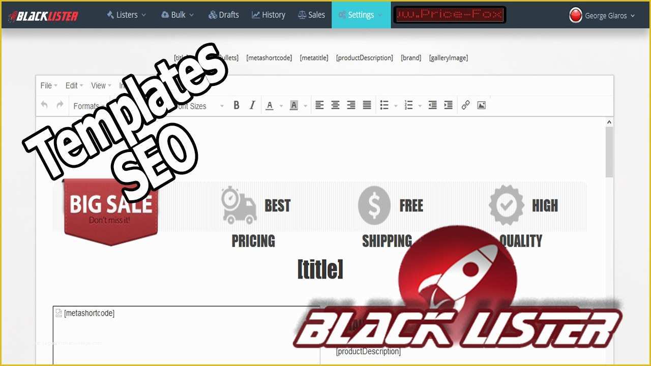 Ebay Description Template Free Of Ebay Templates Free Seo Description Black Lister software