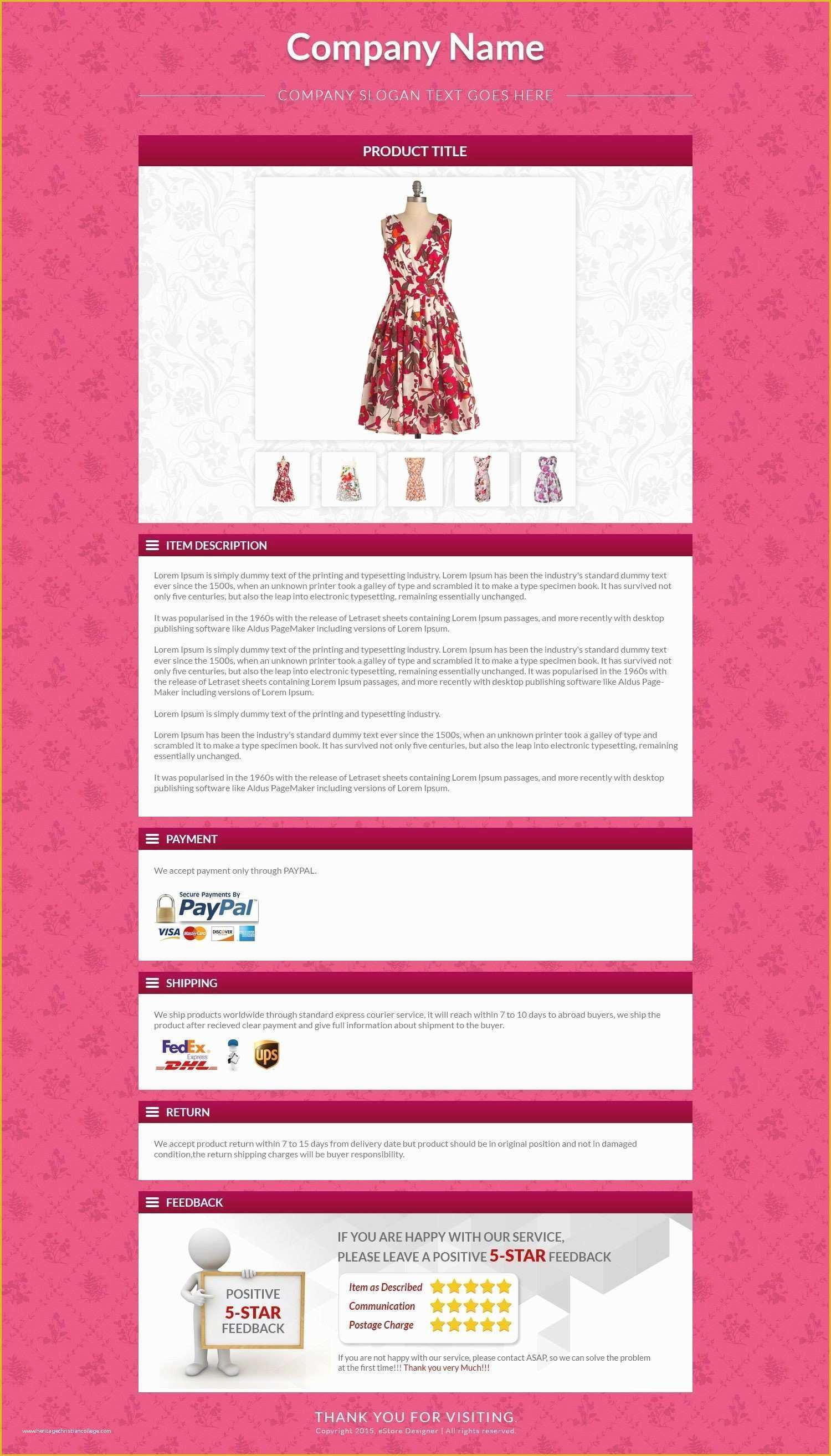 Ebay Description Template Free Of Fresh Free Ebay HTML Template Download