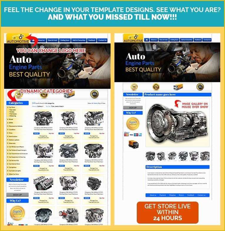 Ebay Selling Templates Free Of Auto Parts Professional Ebay Templates & Item Description