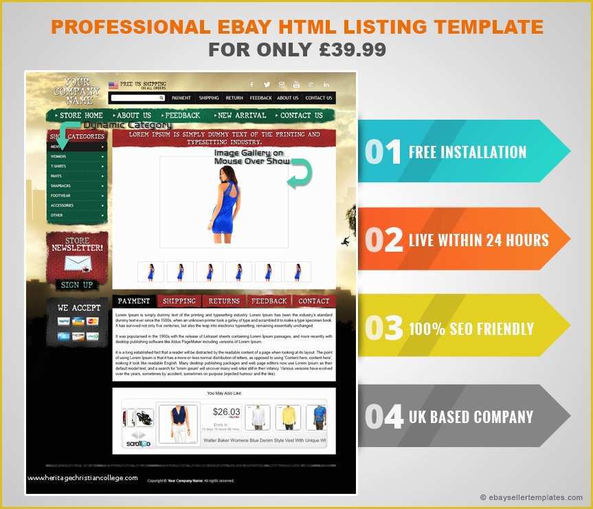 Ebay Selling Templates Free Of Ebay Seller Template HTML Ebay Listing Template Best Ebay