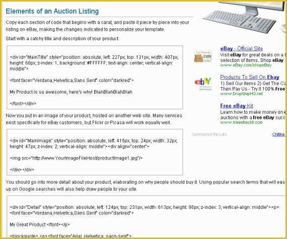 Ebay Selling Templates Free Of How to Find A Free Ebay Seller Template