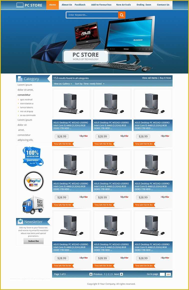 Ebay Store Templates Free Of Advanced Ebay Store & Listing Auction HTML Templates Free