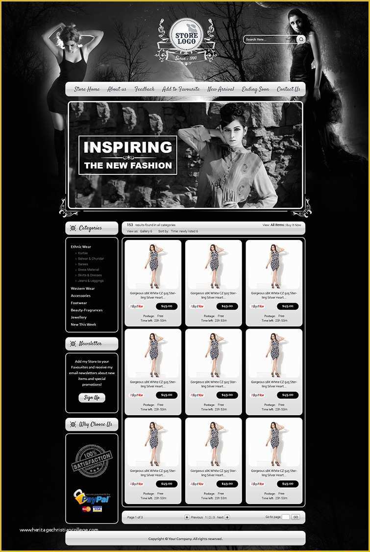 Ebay Store Templates Free Of attractive Ebay Store Templates & Listing Auction HTML