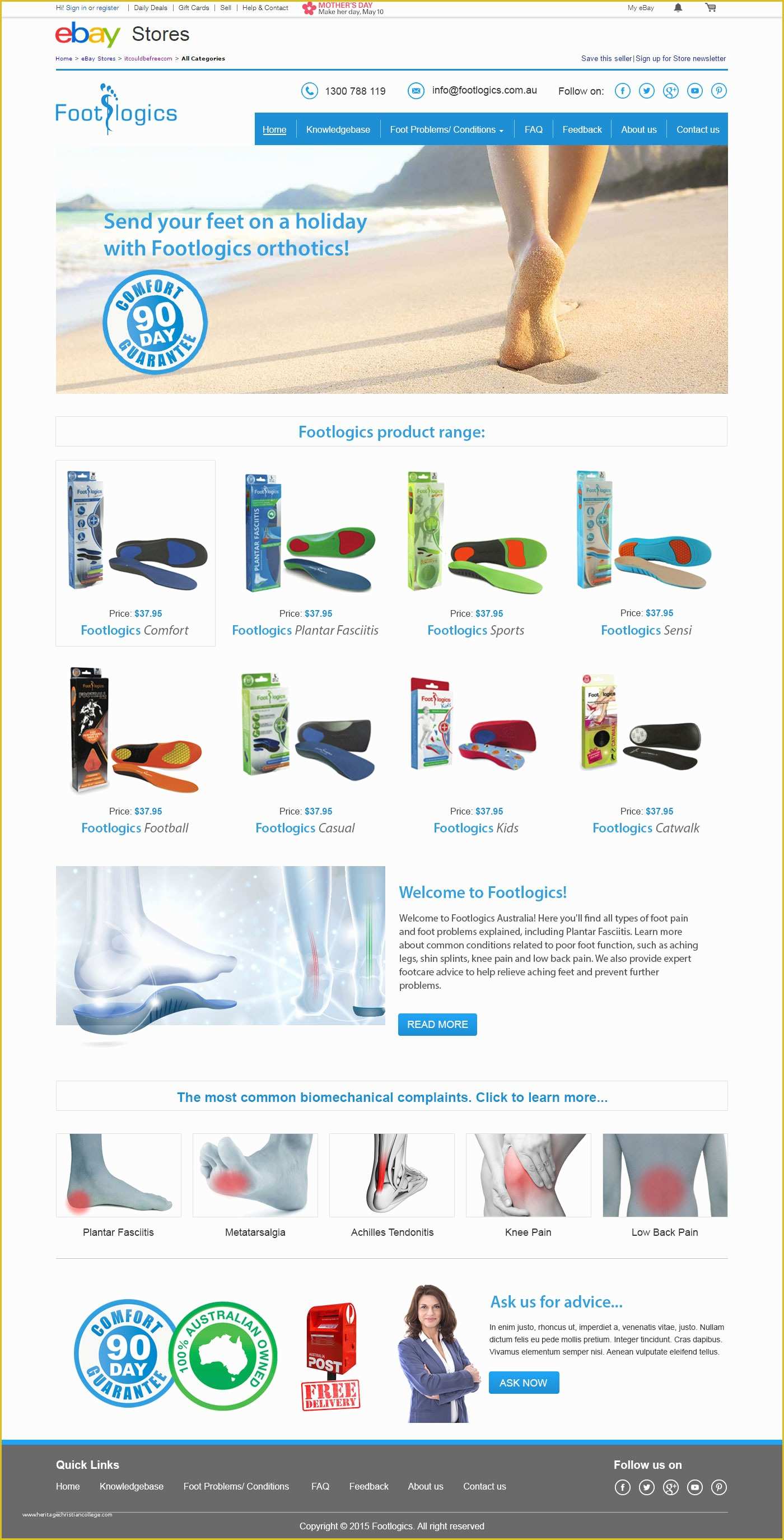 Ebay Store Templates Free Of Footlogics Australia – Custom Ebay Shop Template