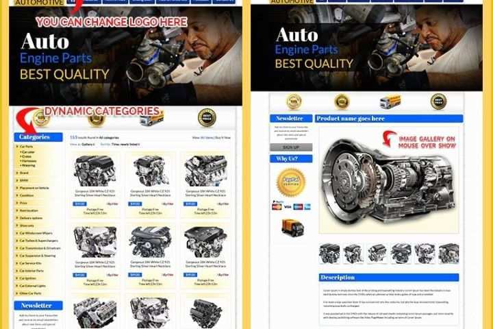 Ebay Template Design Free Of Auto Parts Professional Ebay Templates &amp; Item Description