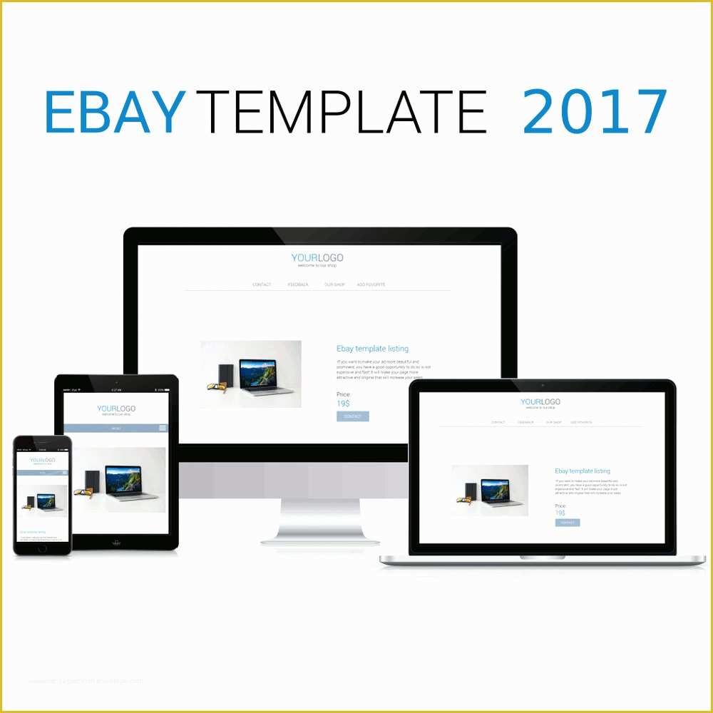 Ebay Template Design Free Of Ebay Listing Template Responsive 2017 Mobile Professional