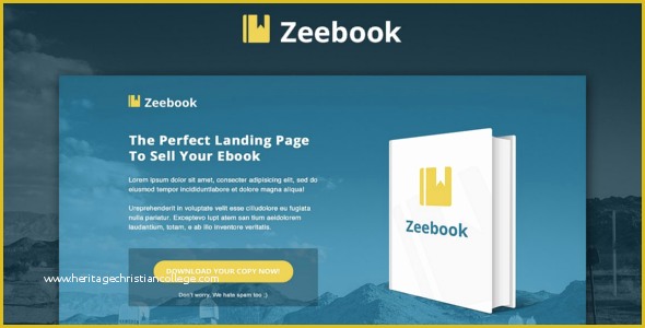 Ebook Landing Page Template Free Of 19 Ebook Landing Page Templates Free & Premium Templates