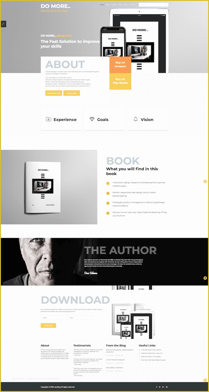 Ebook Landing Page Template Free Of 20 Best Ebook Wordpress themes & Templates 2019