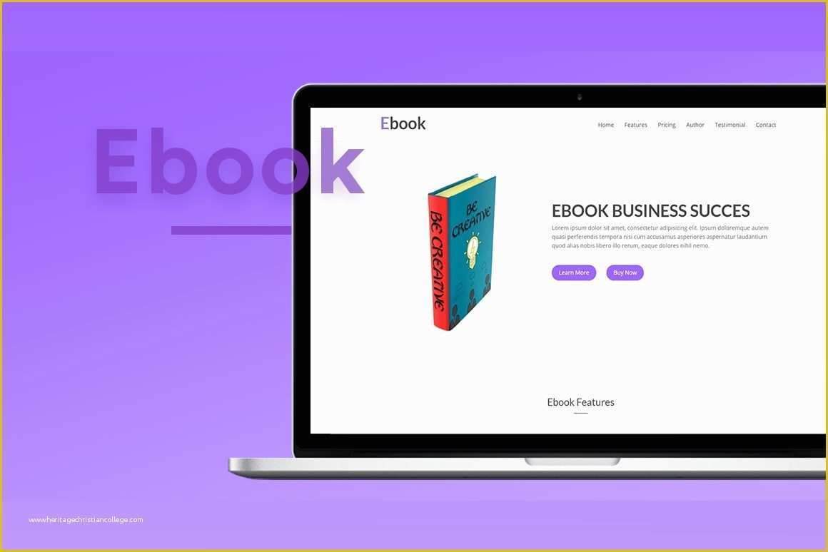 Ebook Landing Page Template Free Of Ebook – Landing Page Template Vsual