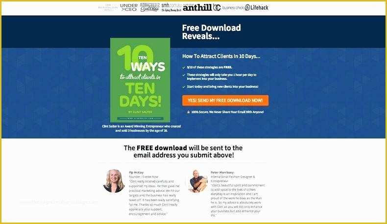 Ebook Landing Page Template Free Of Landing Page Ebook Template Page Selling Landing Page