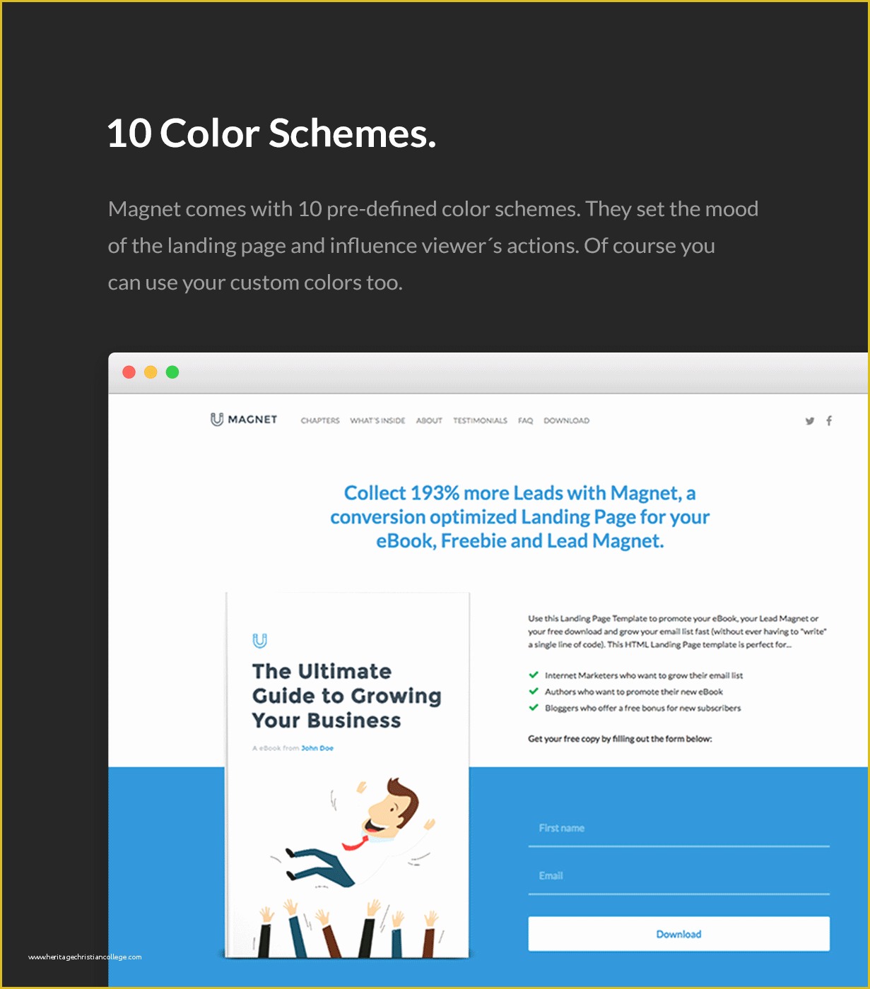 Ebook Landing Page Template Free Of Magnet