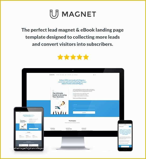 Ebook Landing Page Template Free Of Magnet