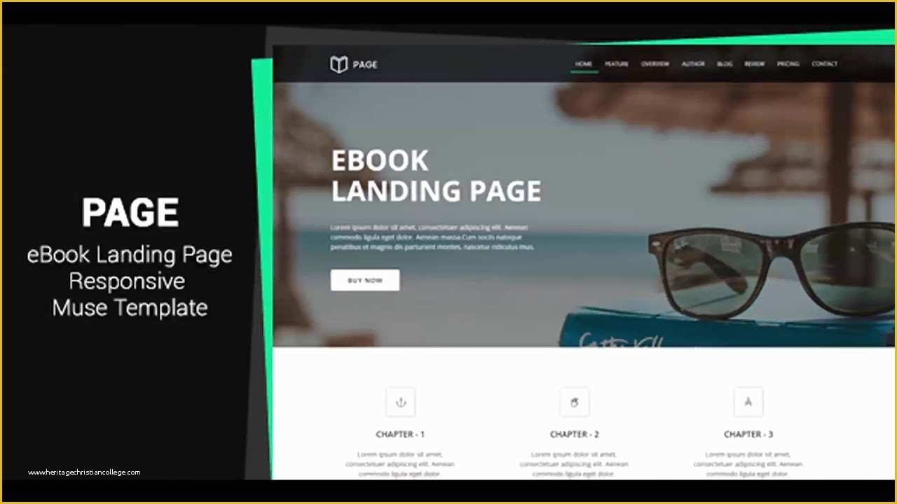 Ebook Landing Page Template Free Of Page Ebook Landing Page Muse Template